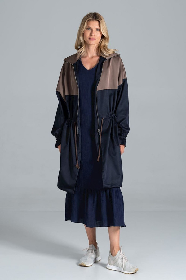 navy blue - Coat model 157553 Figl U704-157553