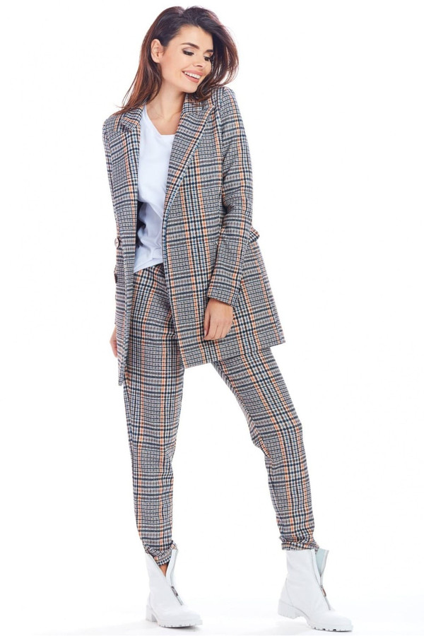 navy blue - Jacket model 148987 awama U704-148987