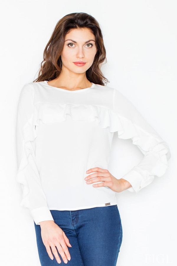 beige - Blouse model 60190 Figl U704-60190