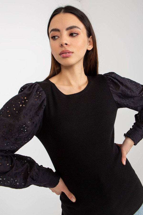 black - Blouse model 175471 Och Bella U704-175471