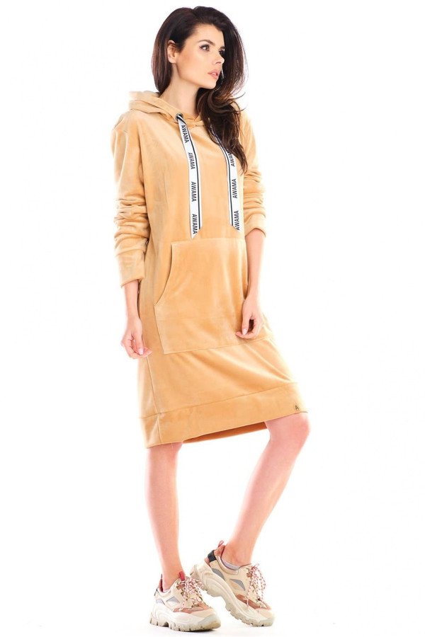 beige - Daydress model 154798 awama U704-154798