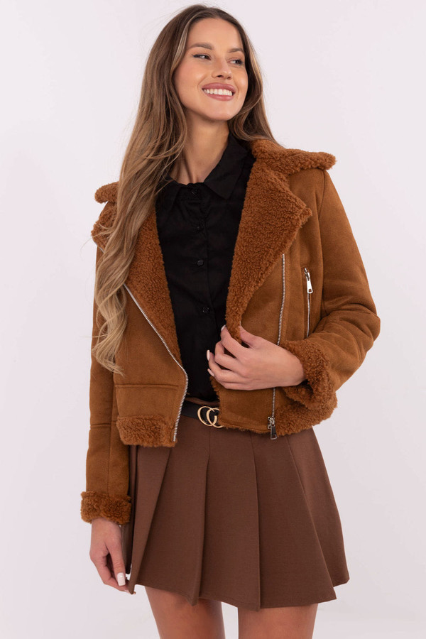 brown - Jacket model 204392 Italy Moda U704-204392