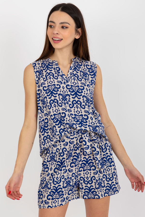blue - Blouse model 182461 Fresh Made U704-182461