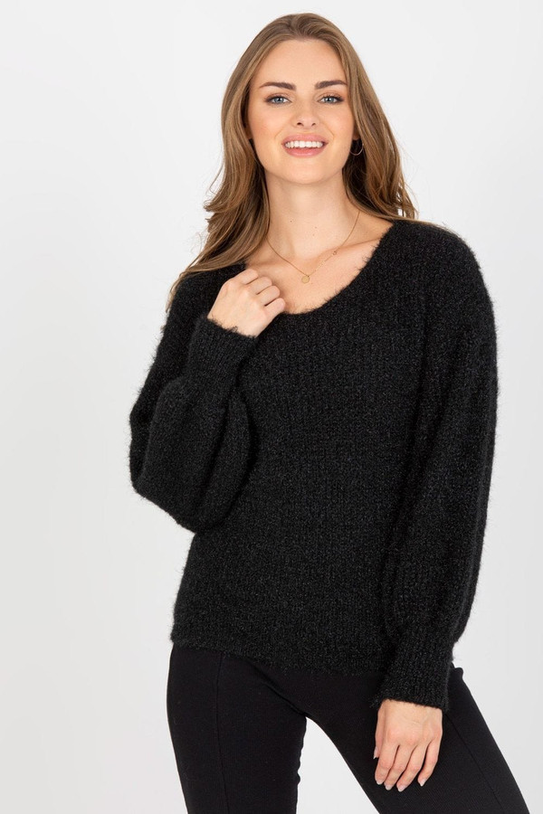 black - Jumper model 170129 Och Bella U704-170129