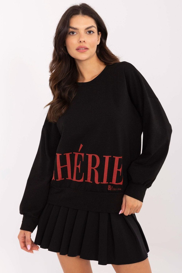 black - Sweatshirt model 207658 Italy Moda U704-207658