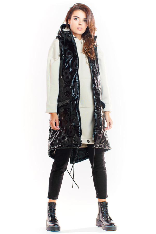 black - Gilet model 139545 awama U704-139545