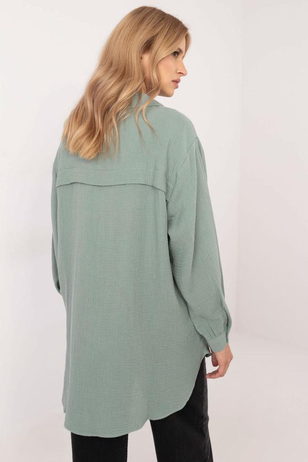 green - Long sleeve shirt model 202949 Sublevel U704-202949