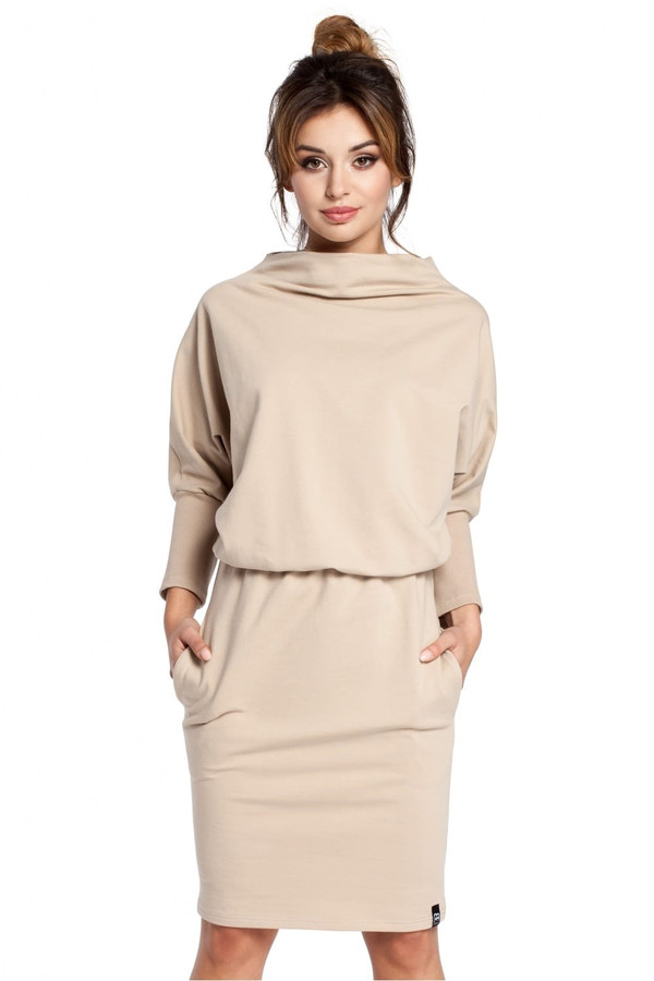 beige - Daydress model 94576 BeWear U704-94576