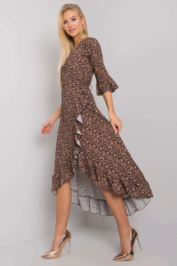 beige - Daydress model 166064 Och Bella U704-166064