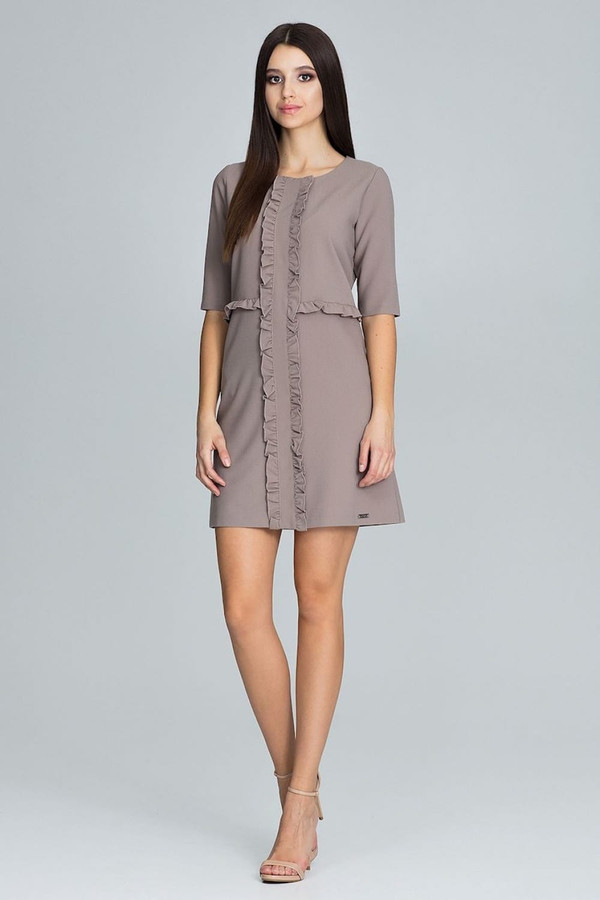 brown - Cocktail dress model 116231 Figl U704-116231