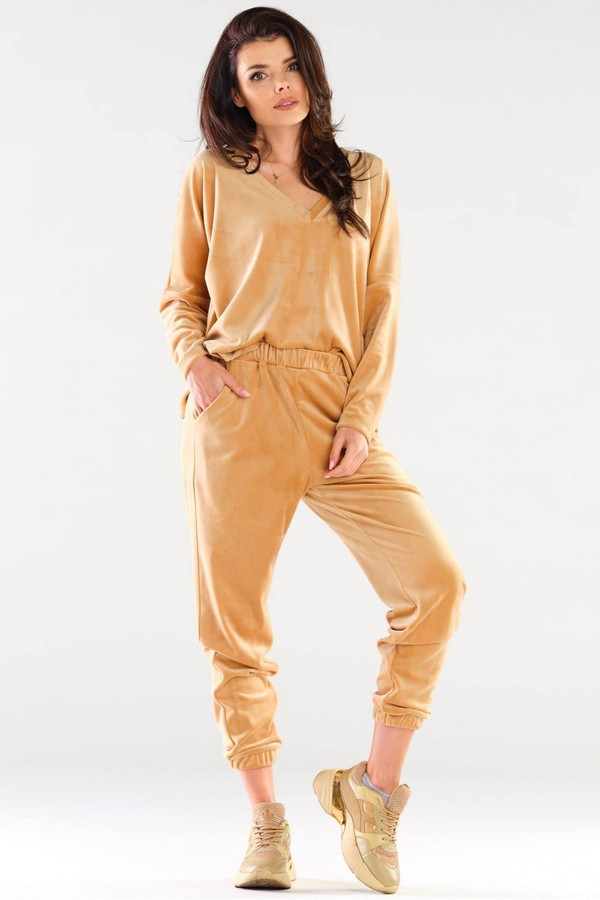 beige - Sweatshirt model 155457 awama U704-155457