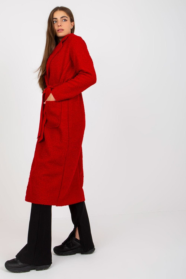 red - Coat model 172453 Och Bella U704-172453