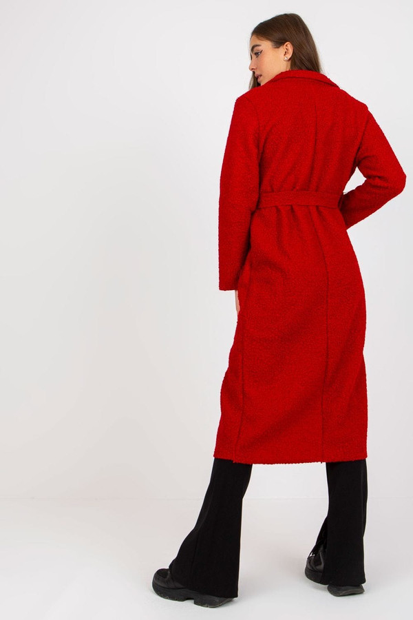 red - Coat model 172453 Och Bella U704-172453