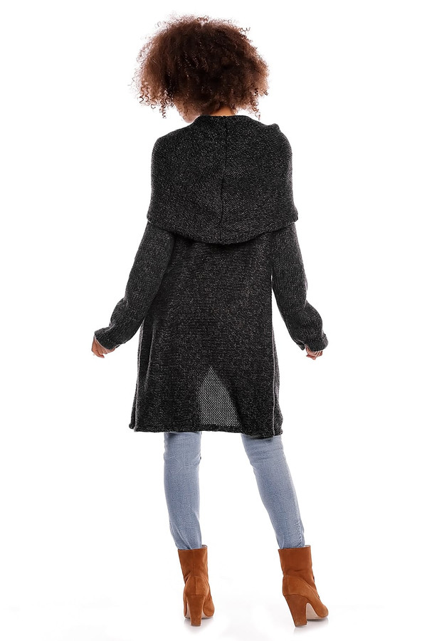 black - Long jumper model 84298 PeeKaBoo U704-84298
