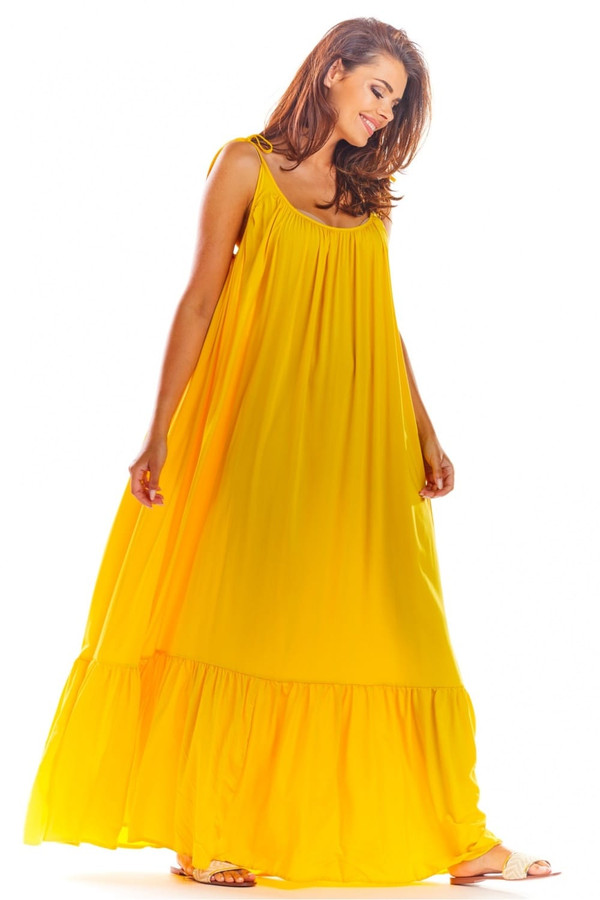 yellow - Daydress model 133698 awama U704-133698