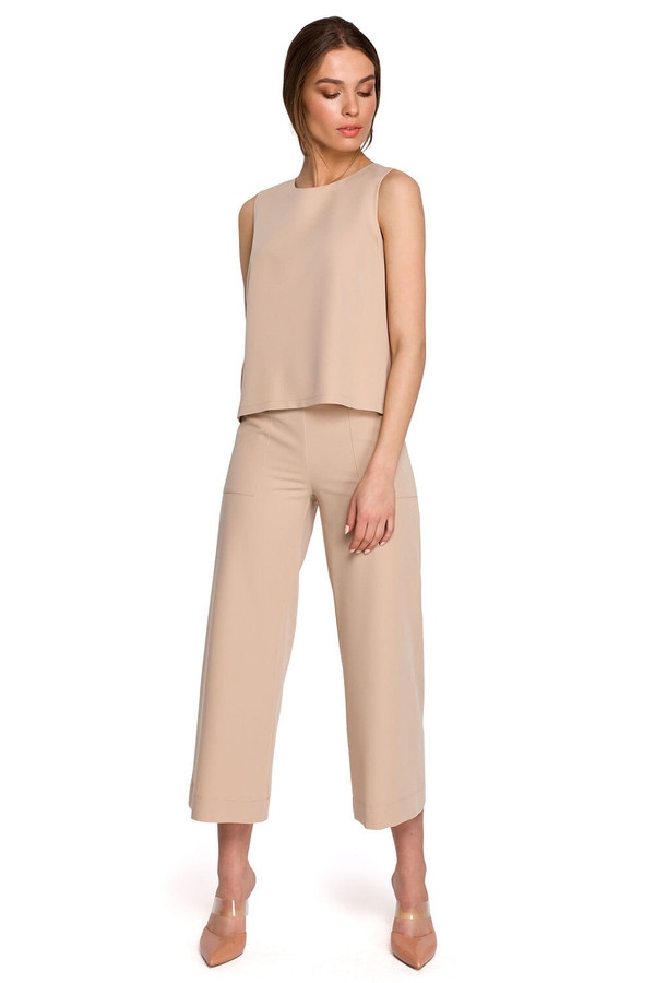 beige - Blouse model 154105 Stylove U704-154105