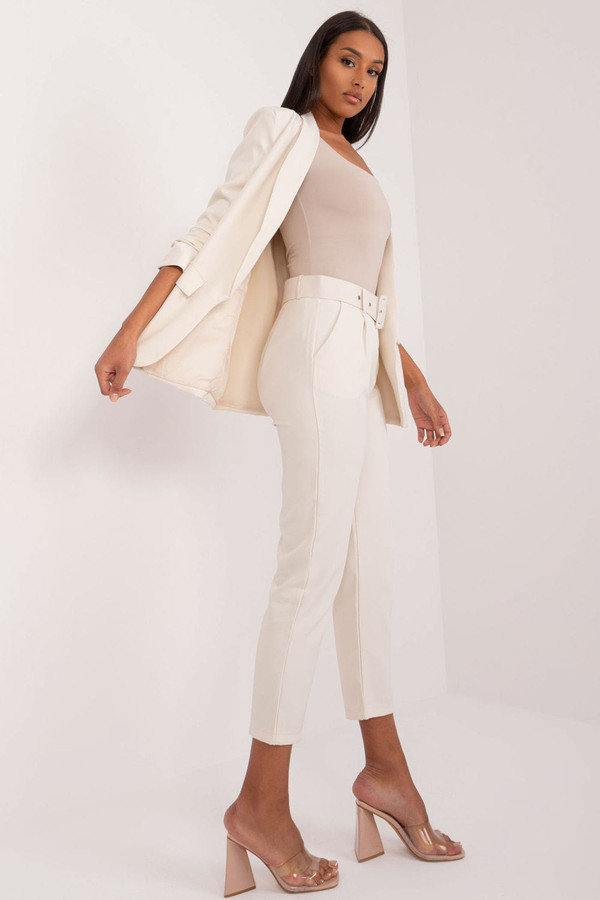 beige - Women trousers model 197065 Och Bella U704-197065