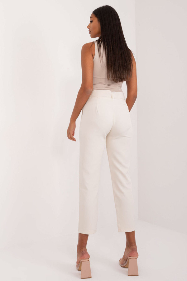beige - Women trousers model 197065 Och Bella U704-197065