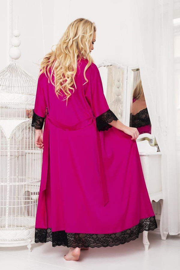 violet - Long bathrobe model 197569 Kalimo U704-197569