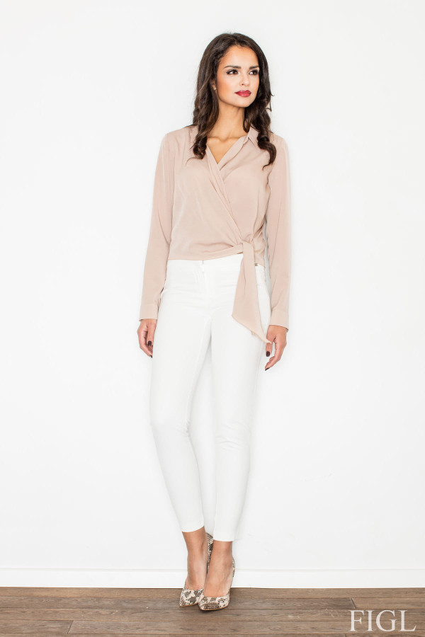beige - Blouse model 50066 Figl U704-50066