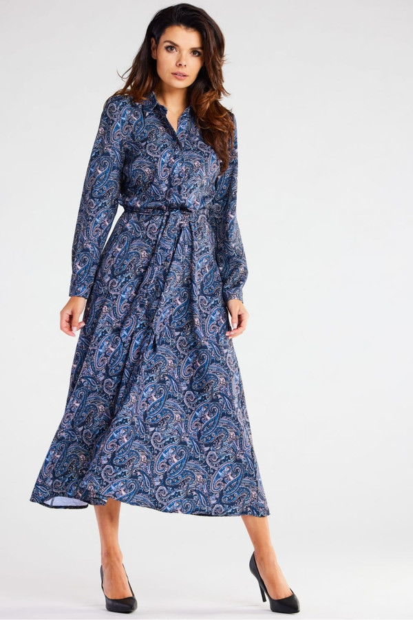 navy blue - Daydress model 176857 awama U704-176857