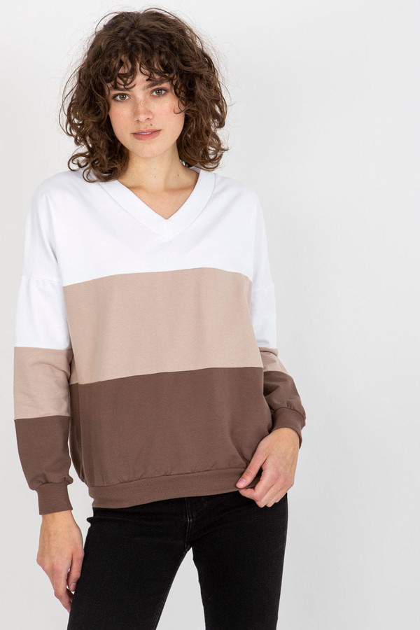 brown - Sweatshirt model 174714 Rue Paris U704-174714