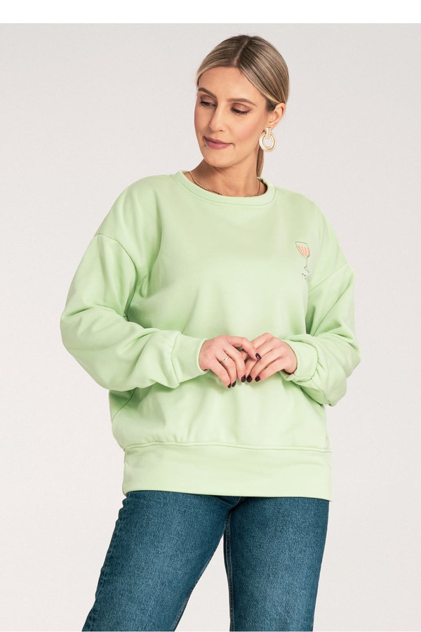 green - Sweatshirt model 214913 Figl U704-214913