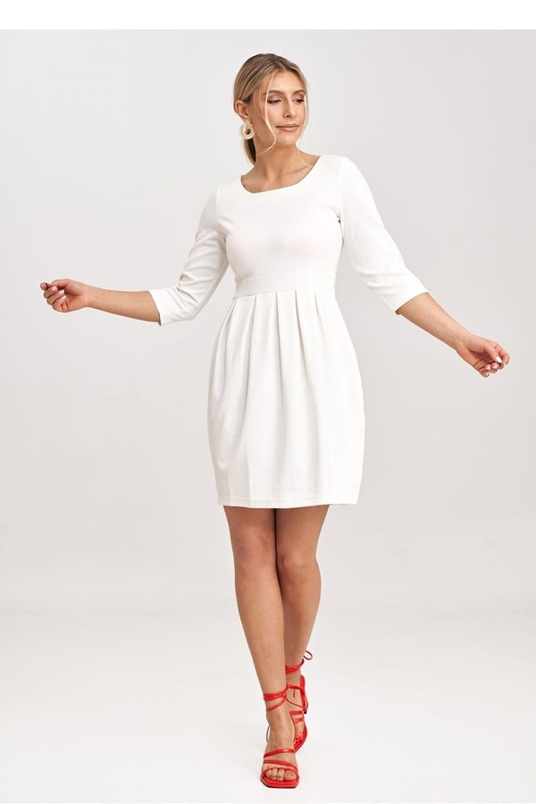 beige - Daydress model 198489 Figl U704-198489