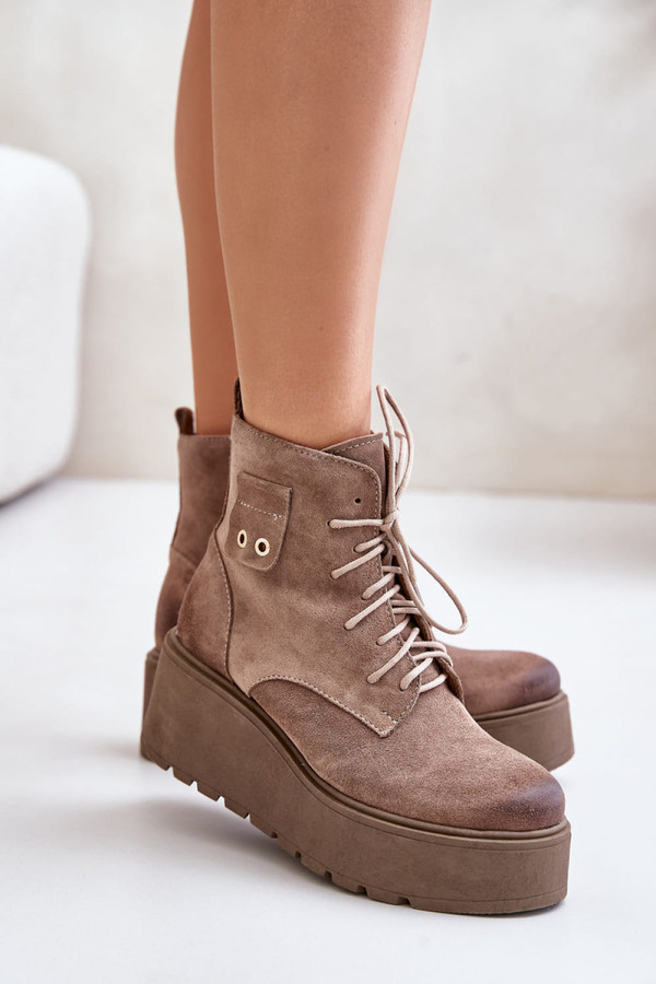 beige - Platform boots model 201171 Step in style U704-201171