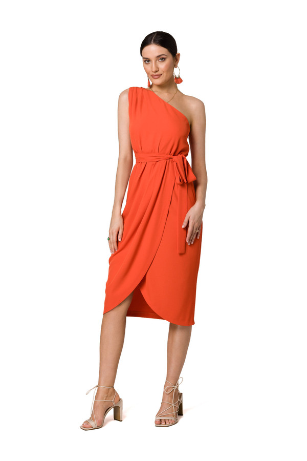 orange - Cocktail dress model 178298 Makover U704-178298