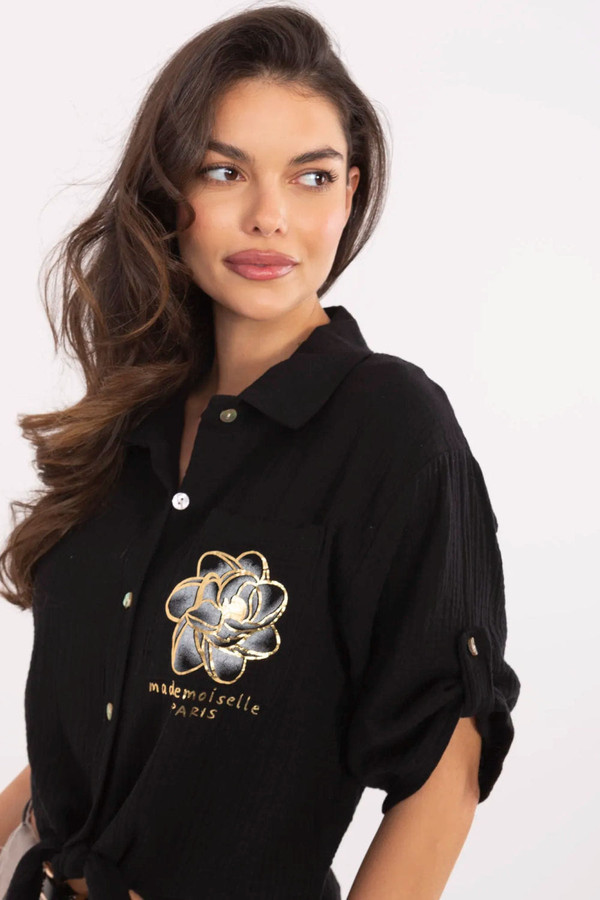 black - Shirt model 213429 Italy Moda U704-213429