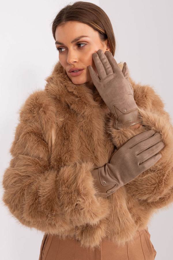 beige - Gloves model 189550 AT U704-189550