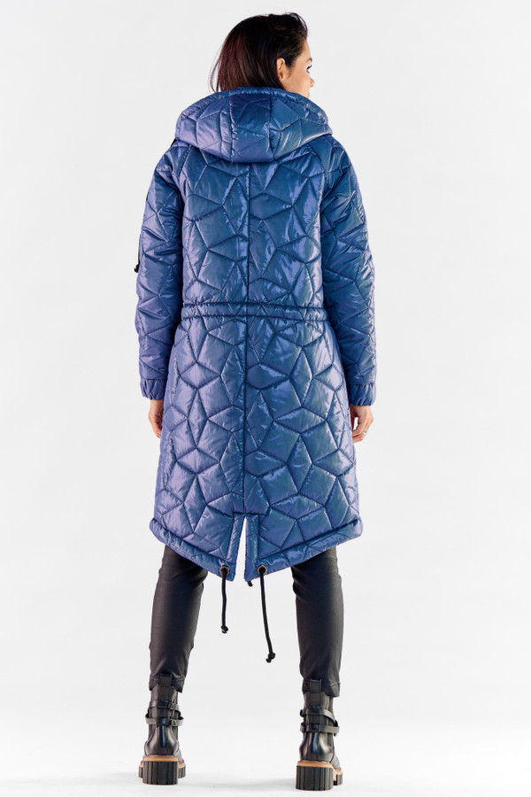 navy blue - Jacket model 173886 awama U704-173886