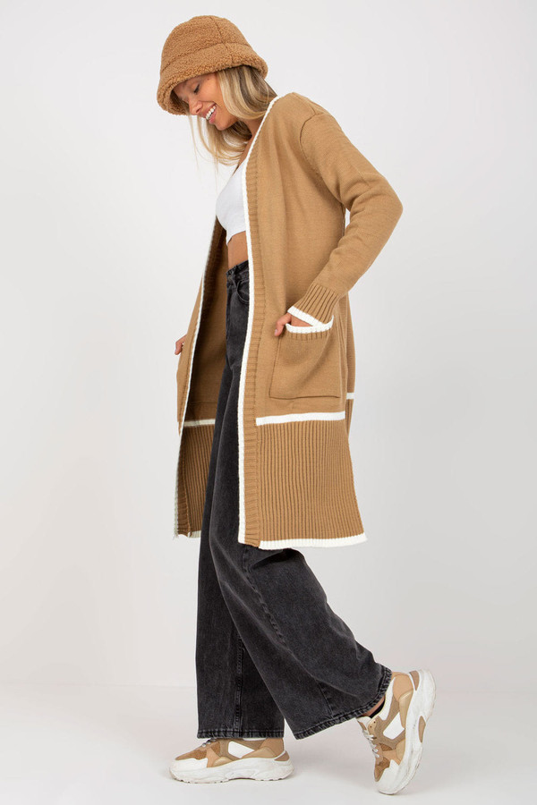 beige - Cardigan model 170767 Rue Paris U704-170767
