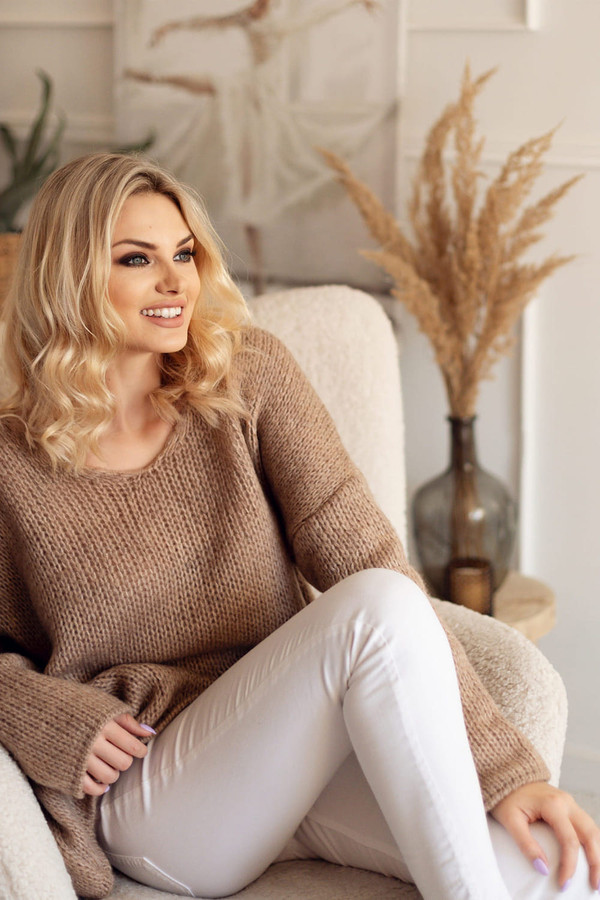beige - Jumper model 163198 PeeKaBoo U704-163198