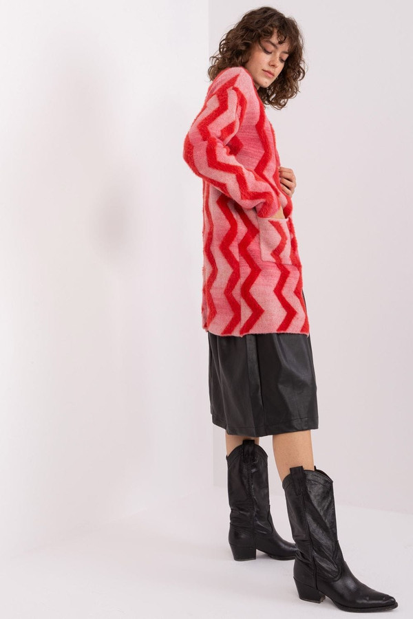 red - Cardigan model 188855 AT U704-188855