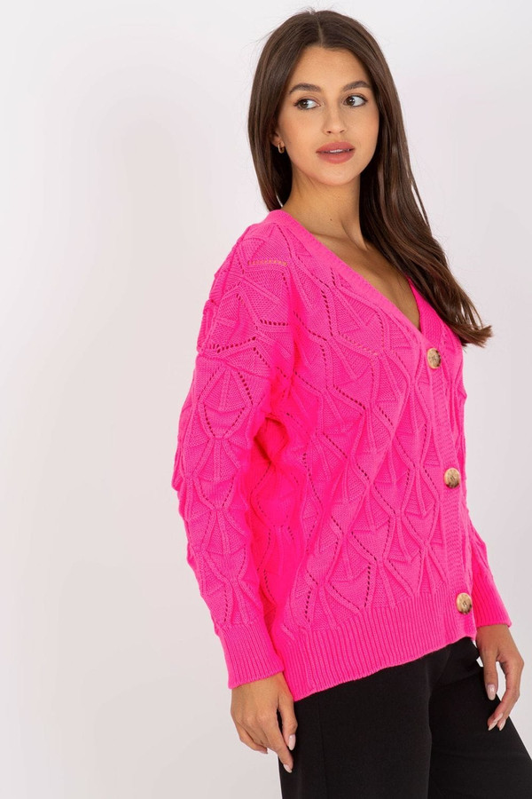 pink - Cardigan model 170538 Rue Paris U704-170538