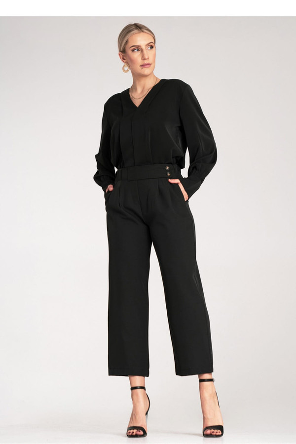 black - Women trousers model 214931 Figl U704-214931
