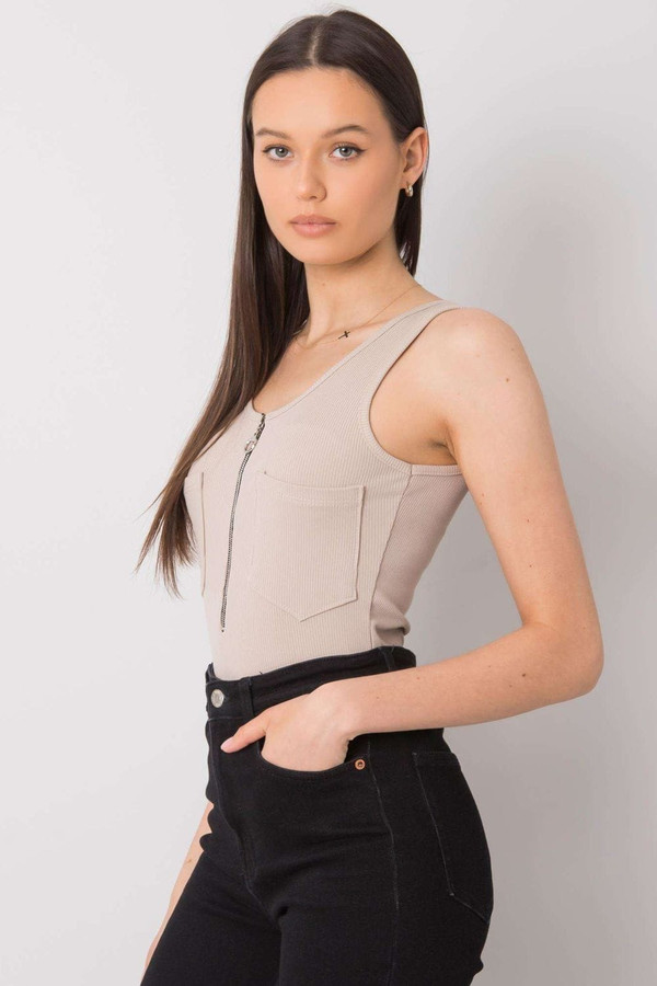 beige - T-shirt model 167390 Italy Moda U704-167390