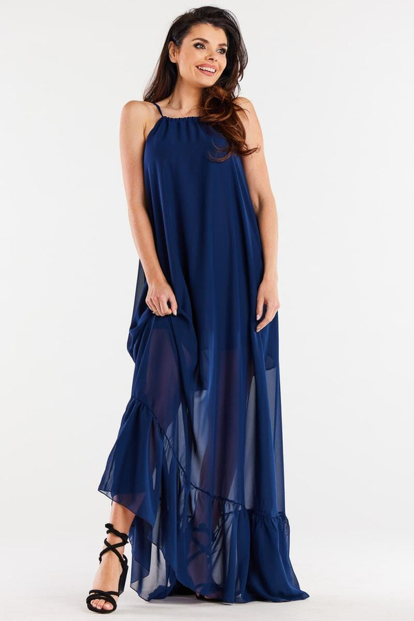 navy blue - Daydress model 196612 awama U704-196612