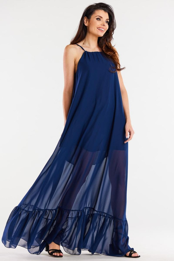 navy blue - Daydress model 196612 awama U704-196612
