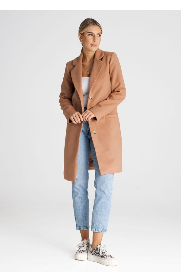 beige - Coat model 194797 Figl U704-194797