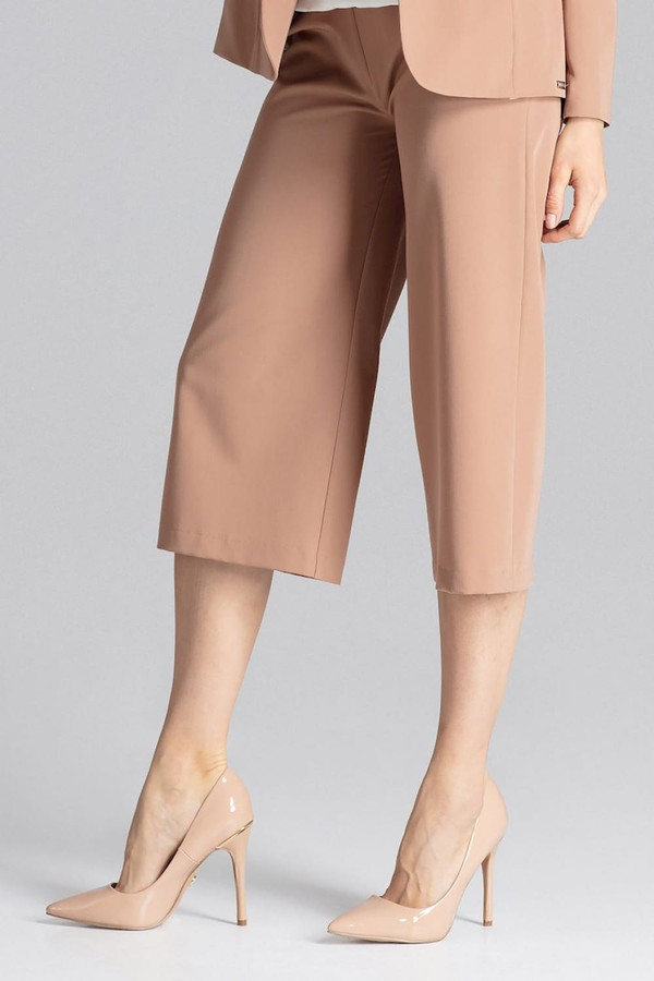 brown - Women trousers model 129787 Figl U704-129787