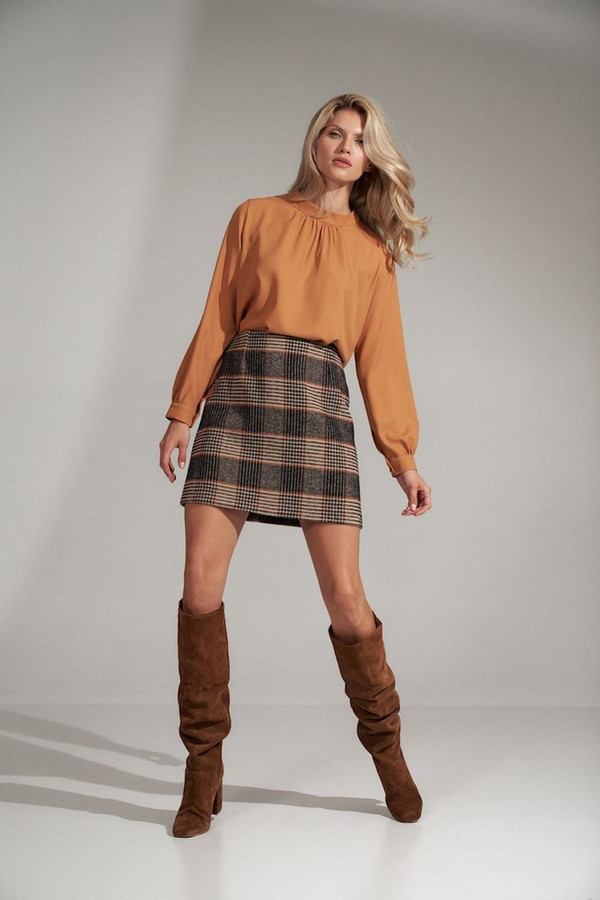 brown - Blouse model 150435 Figl U704-150435