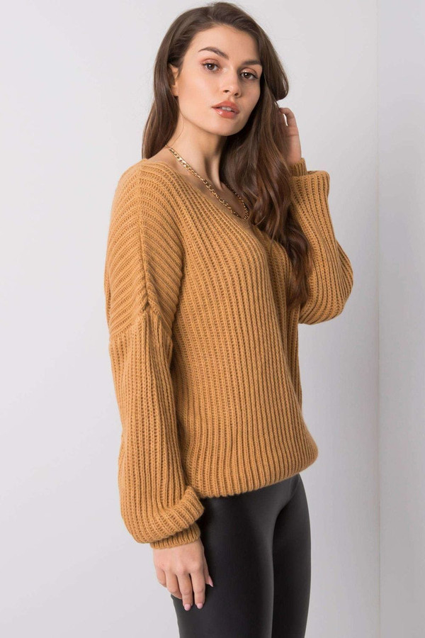 brown - Jumper model 159792 Och Bella U704-159792