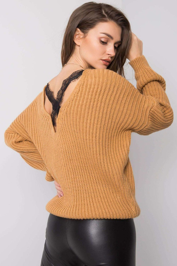 brown - Jumper model 159792 Och Bella U704-159792