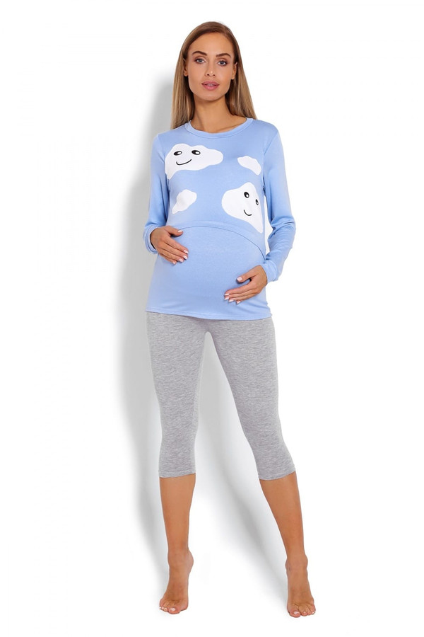 blue - Pregnancy pajamas model 122955 PeeKaBoo U704-122955