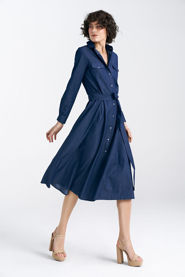 navy blue - Daydress model 192968 Nife U704-192968