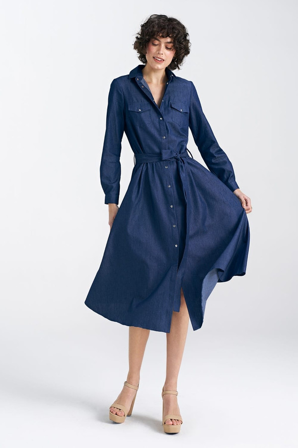 navy blue - Daydress model 192968 Nife U704-192968