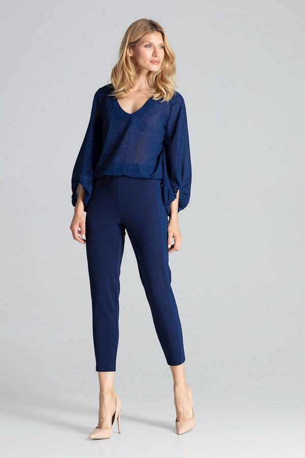 navy blue - Women trousers model 138285 Figl U704-138285